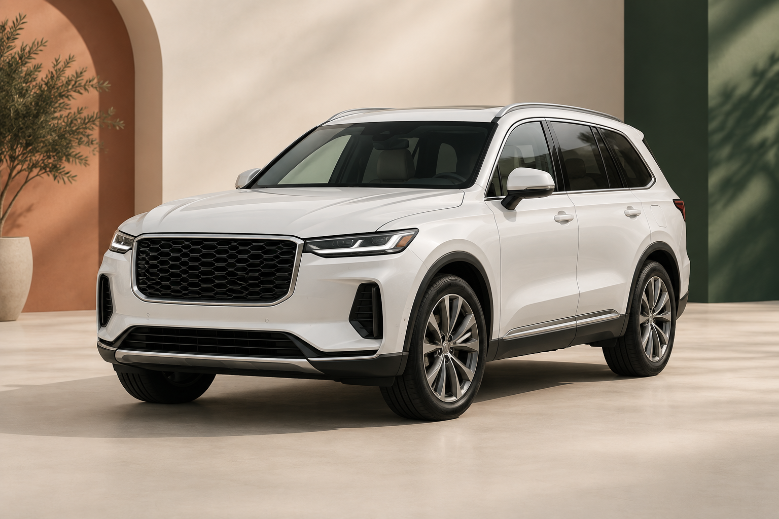 White premium SUV